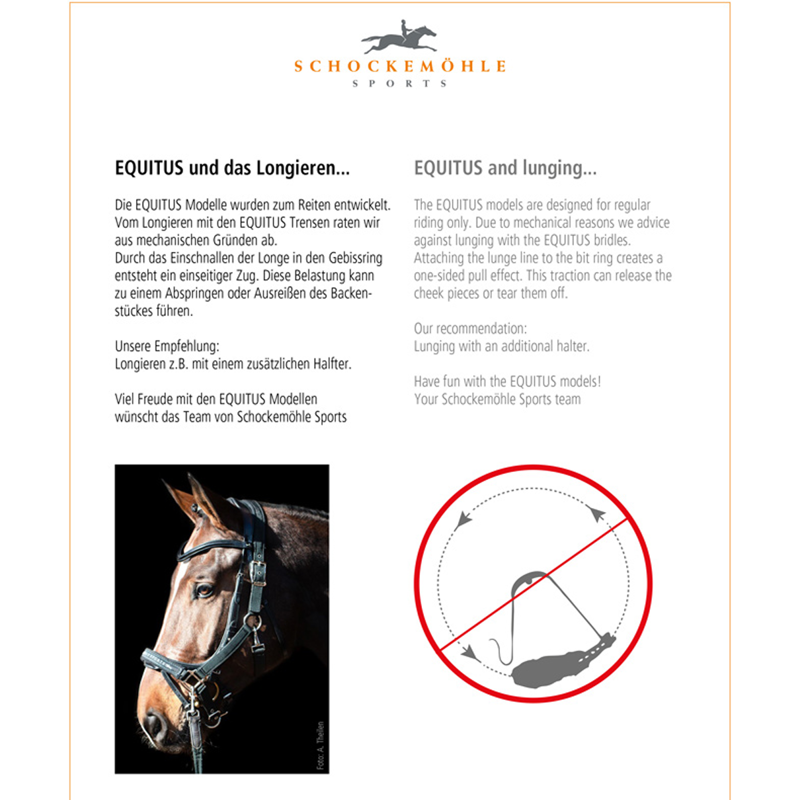 Schockemohle Equitus Alpha Anatomical Bridle -  Black/Silver-3