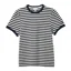 Joules Erin Ladies T-Shirt - Navy Cream Stripe