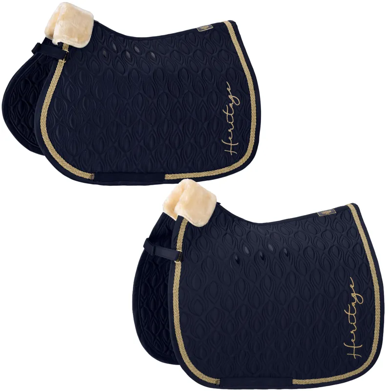 Eskadron Glossy Peacock Saddle Cloth Heritage AW21 - Navy 