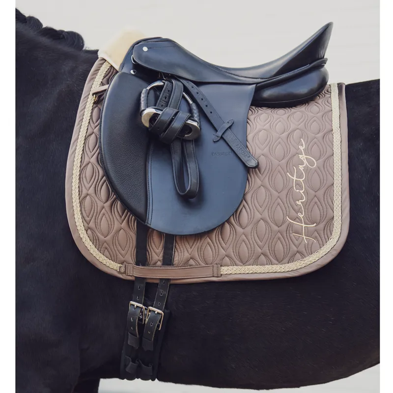 Eskadron Glossy Peacock Saddle Cloth Heritage AW21 - Plaza Taupe-1