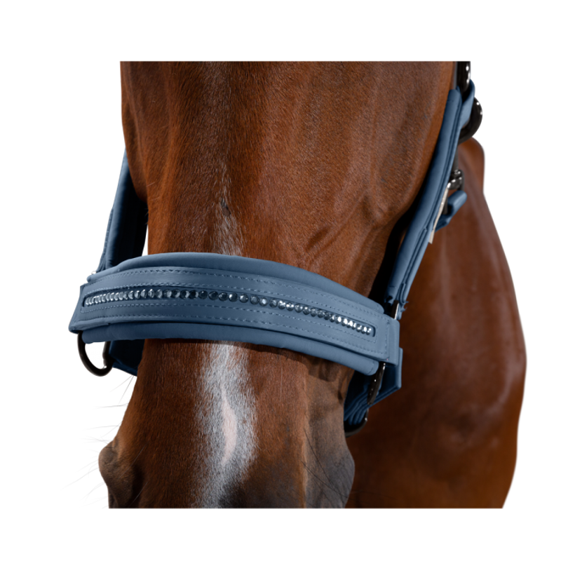 Eskadron Softshell  Crystal Headcollar Platinum 2020 - Vintage Blue-2