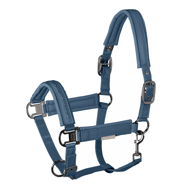 Eskadron Softshell  Crystal Headcollar Platinum 2020 - Vintage Blue-3