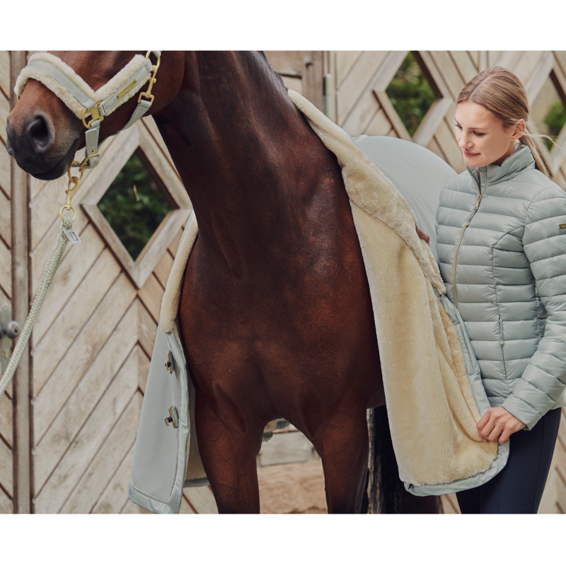 Eskadron Aerial Jersey Faux Fur Sweat Rug Heritage AW21 - Sea Salt -2