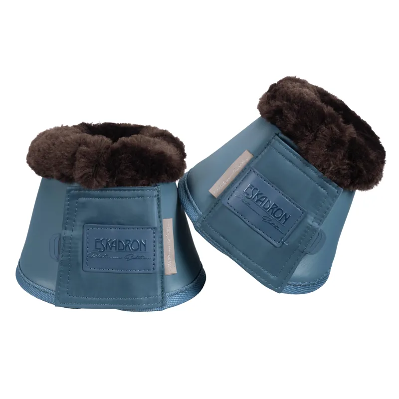 Eskadron Soft Slate Faux Fur Bell Boots Platinum 20 - Vintage Blue