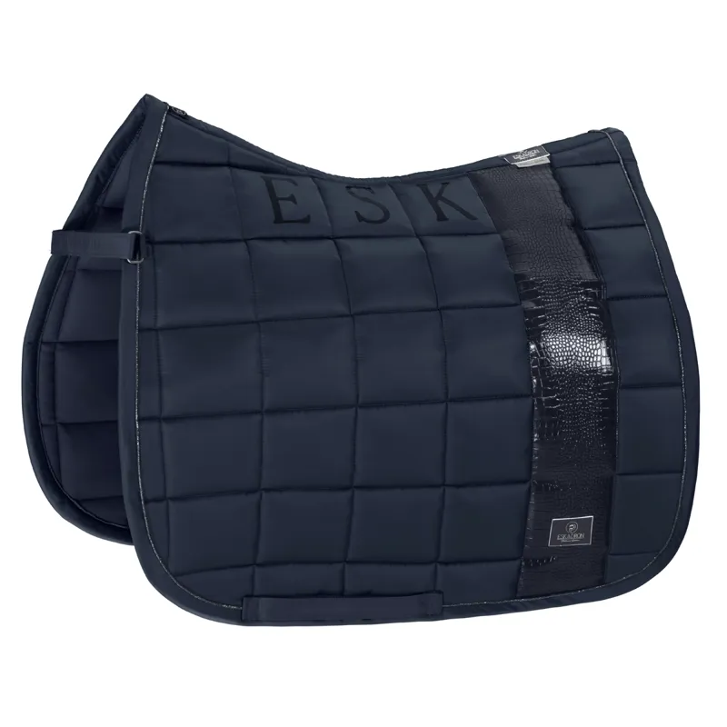 Eskadron Big Square Glossy Dressage Saddle Cloth Platinum AW22 - Navy