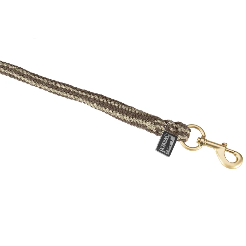 Eskadron Duralastic Swivel Leadrope Heritage AW21 - Plaza Taupe/Lurex Gold 