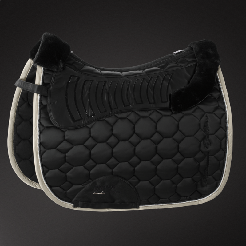 Eskadron Glossy Faux Fur Saddlecloth - Nude-2