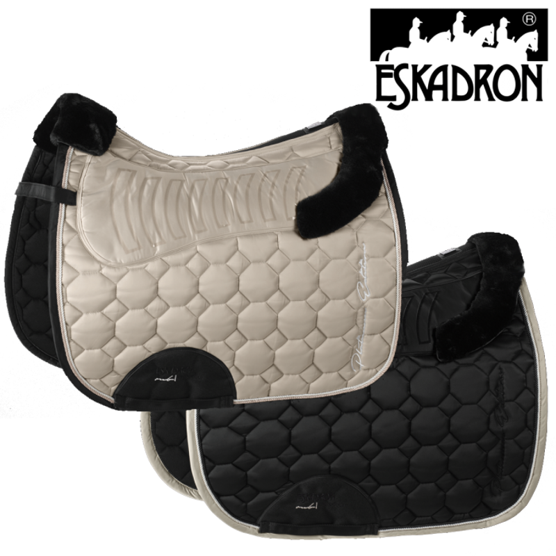 Eskadron Glossy Faux Fur Saddlecloth - Nude-1