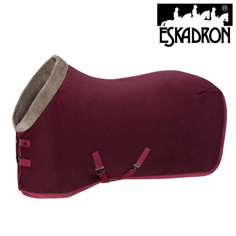 Eskadron 3D Fleece Faux Fur Sweat Rug Classic Sports AW21 - Rustic Red 