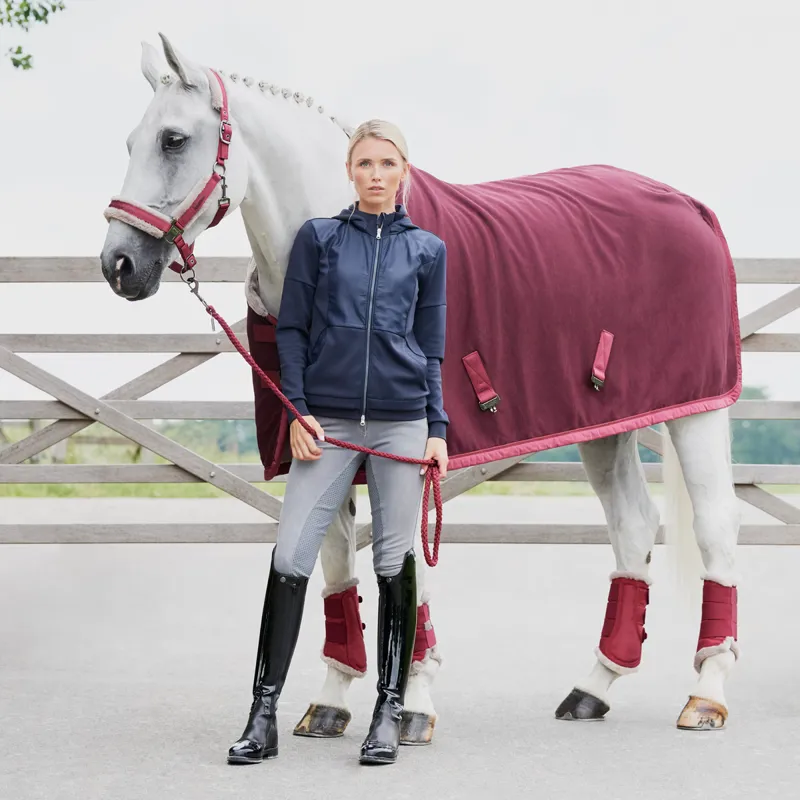 Eskadron 3D Fleece Faux Fur Sweat Rug Classic Sports AW21 - Rustic Red -4