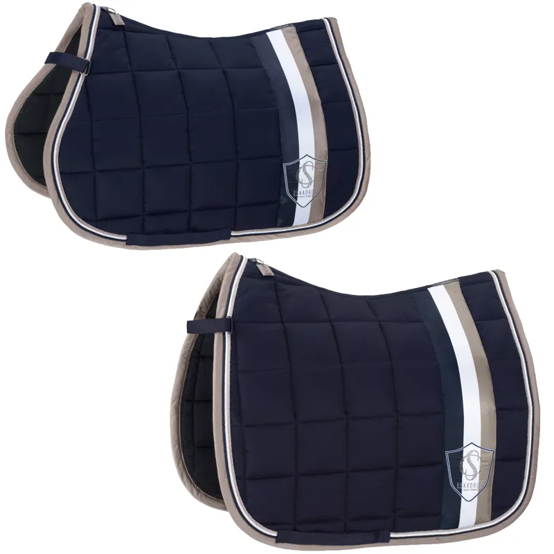 Eskadron Big Square Cotton Saddlecloth Classic Sports SS24 - Navy