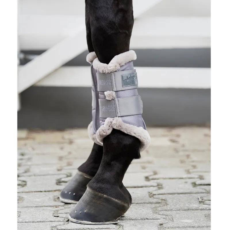 Eskadron Faux Fur Tendon Boots Classic Sports AW21 - Steel Grey-1