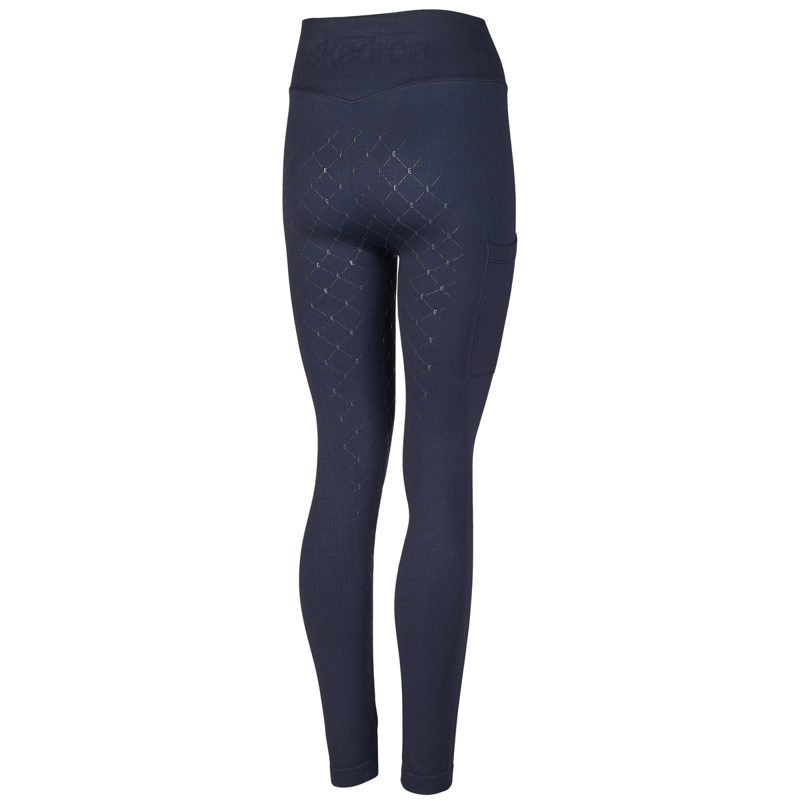 Eskadron Ladies Seamless Riding Tights - Navy-1