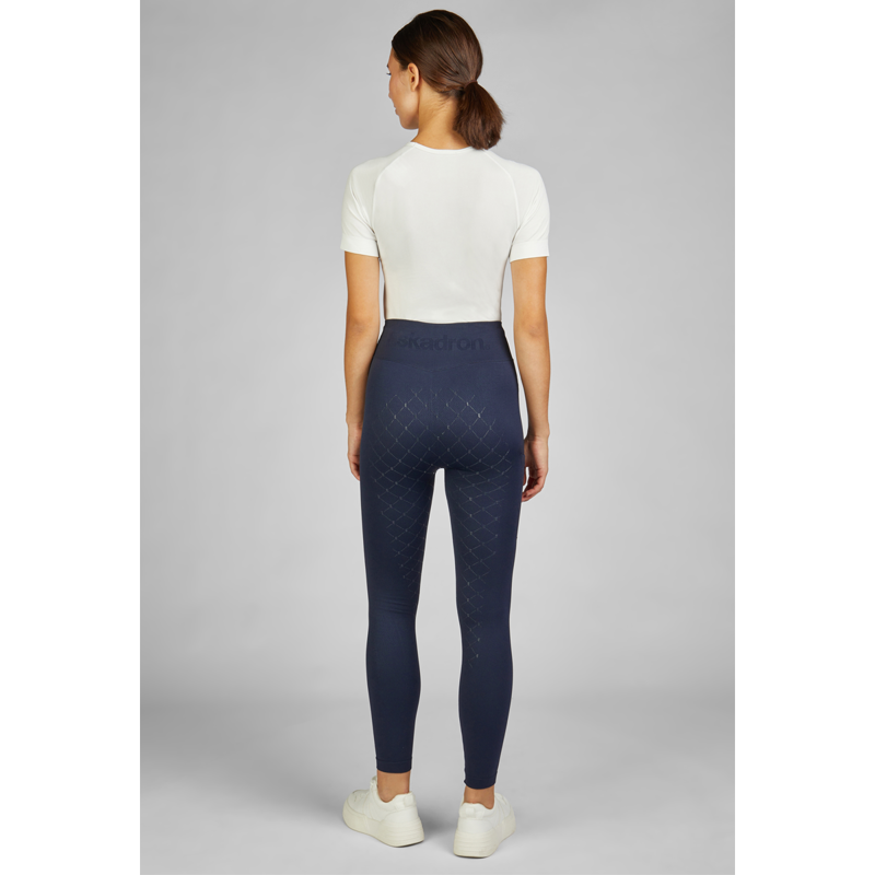 Eskadron Ladies Seamless Riding Tights - Navy-3