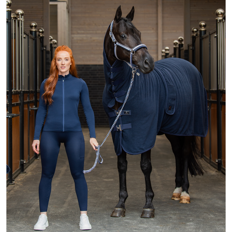 Eskadron Ladies Seamless Riding Tights - Navy-9