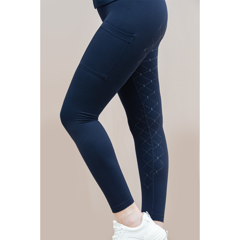 Eskadron Ladies Seamless Riding Tights - Navy-8
