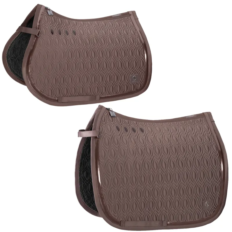 Eskadron Matt Gloss Contrast Saddlecloth Classic Sports SS24 - Deep Taupe