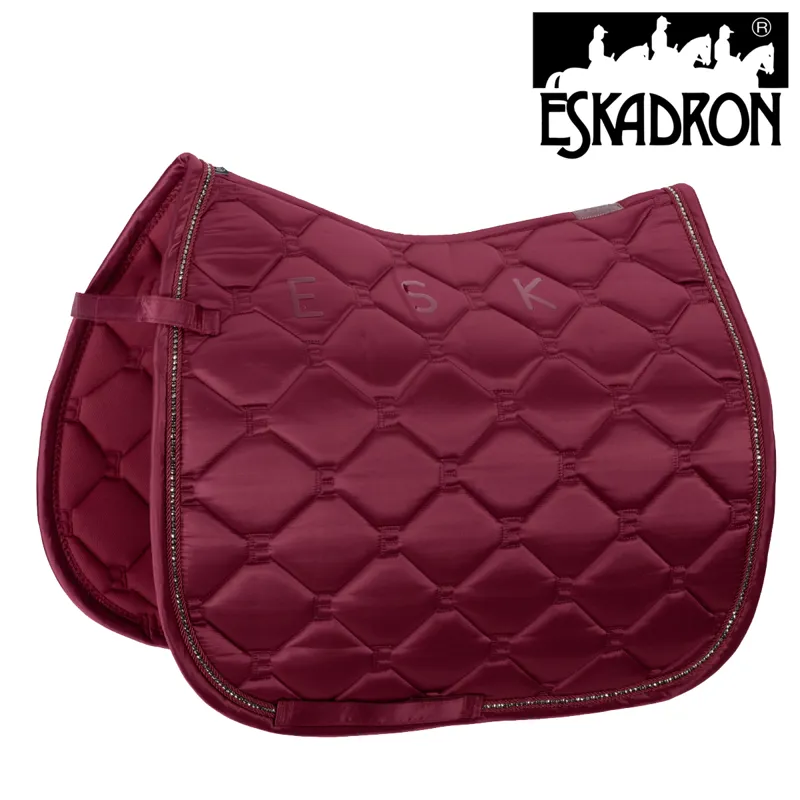 Eskadron Matt Gloss Crystal Dressage Saddle Cloth Classic Sports AW21 - Rustic Red