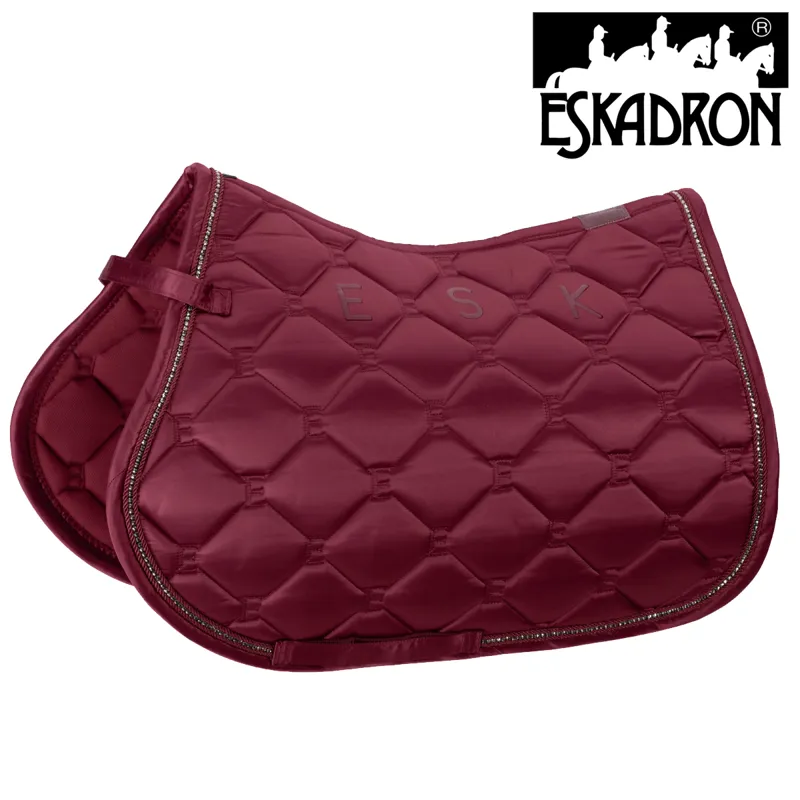 Eskadron Matt Gloss Crystal Jump Saddle Cloth Classic Sports AW21 - Rustic Red