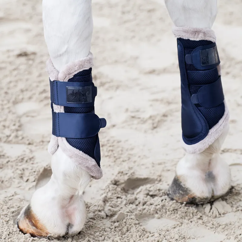 Eskadron Mesh Faux Fur Tendon Boots Classic Sports AW21 - Dark Navy-1