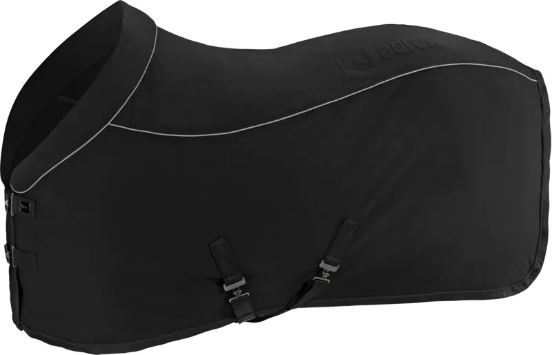 Eskadron Reflex Stretch Jersey Rug - Black/Reflective Binding 