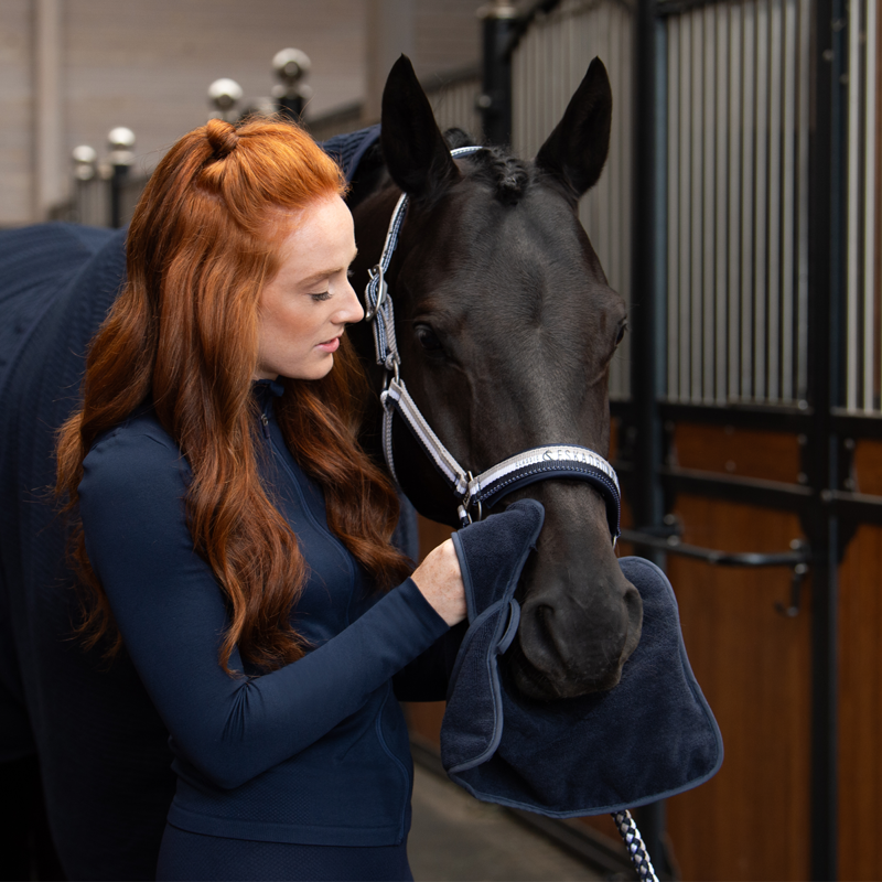 Eskadron Terry Grooming Towel Classic Sports SS24 - Navy-1