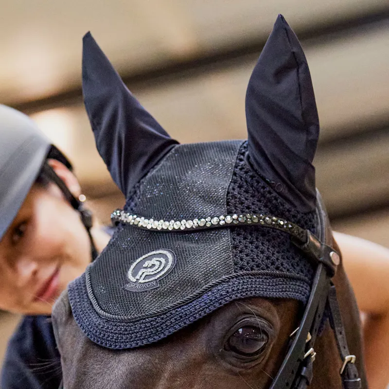 Eskadron Glitter Mesh Fly Hood Platinum Pure SS23 - Navy-1