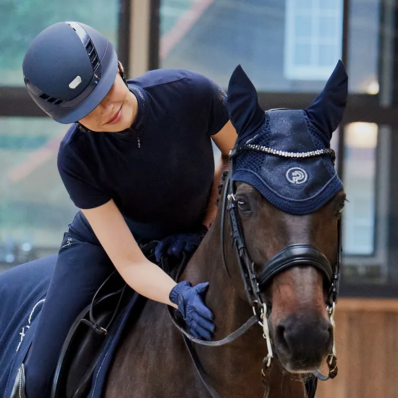 Eskadron Glitter Mesh Fly Hood Platinum Pure SS23 - Navy-2