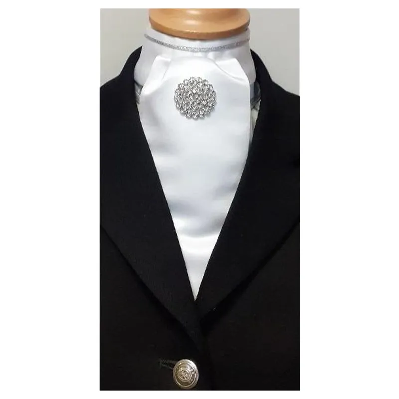 ShowQuest Estelle Tied Stock - White/Silver