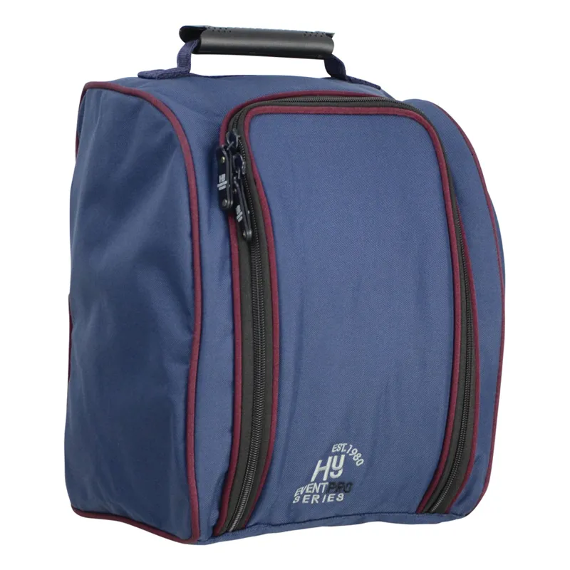 Hy Equestrian Event Pro Series Helmet Bag - Navy/Burgundy