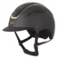 Evoke Callisto Classic Peak Riding Hat - Black/Gold Crystal