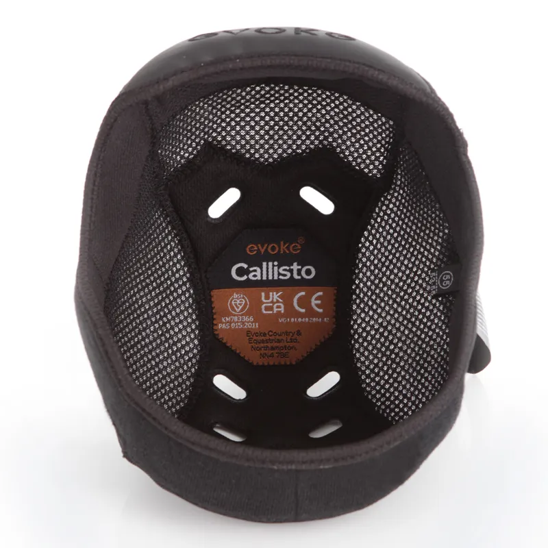 Evoke Callisto Removeable Crown Padded Helmet Liner - Black
