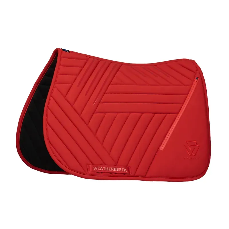 WeatherBeeta Softshell Pro Grip Euro Jump Saddlepad - Red