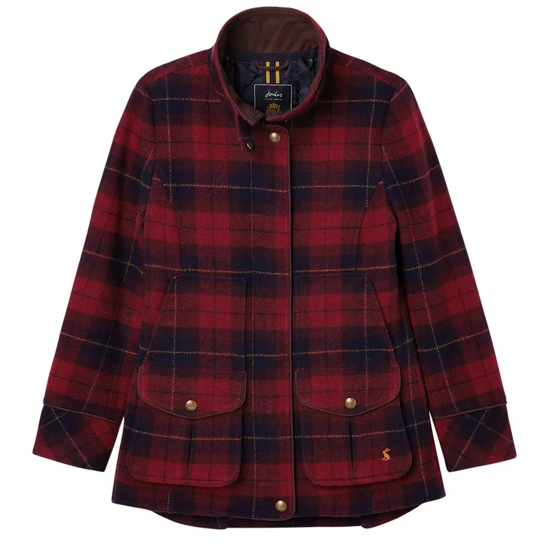 Joules Fieldcoat Tweed Jacket Red Tweed