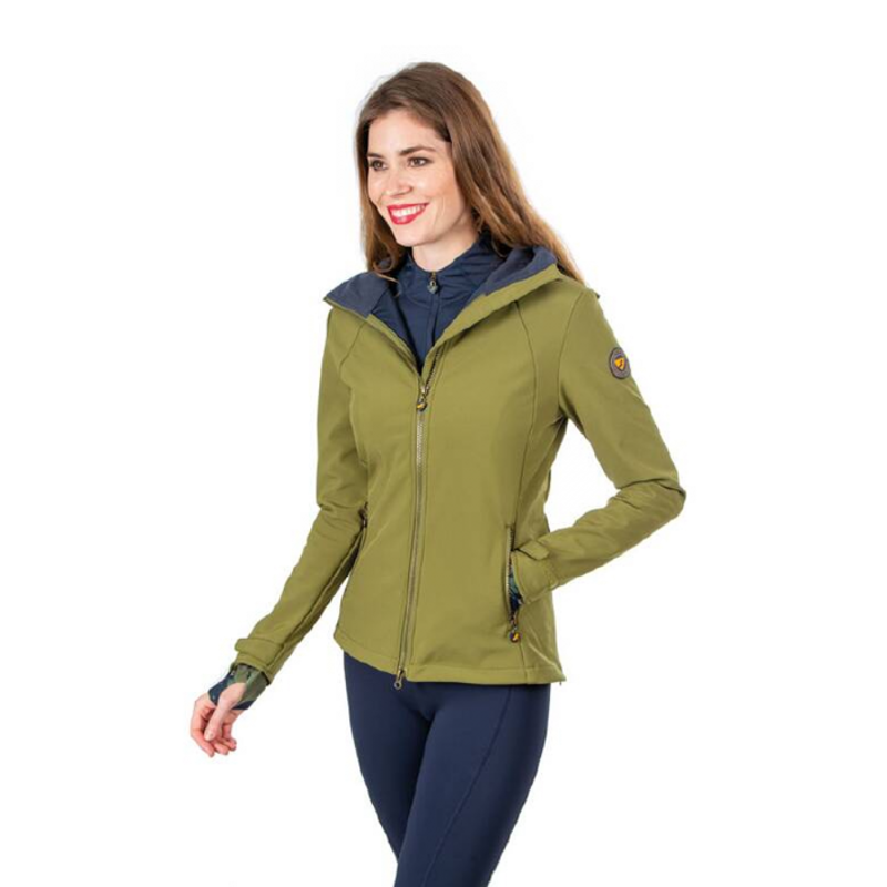 Aubrion Finchley Womens Softshell Jacket in Olive-4