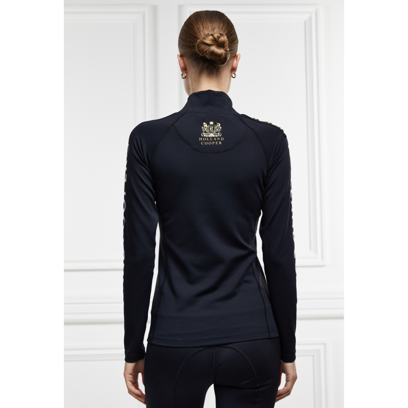 Holland Cooper Findley High Neck Base Layer - Black-2