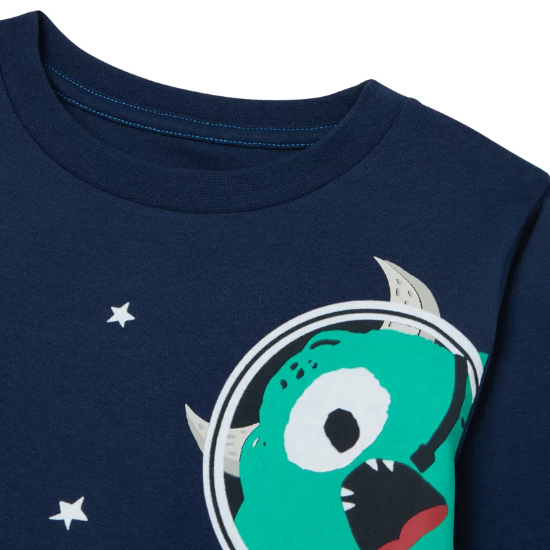 Joules Finlay Long Sleeve T-Shirt - Space Monsters-3