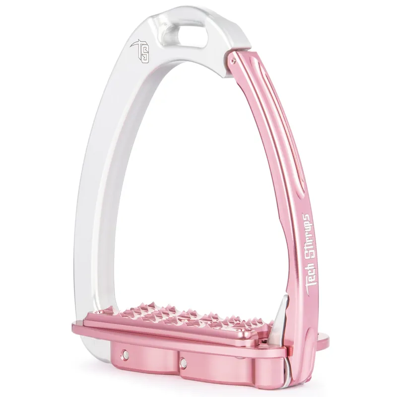 Tech Stirrups Venice Fit - Silver/Pink