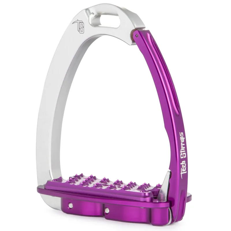 Tech Stirrups Venice Fit - Silver/Purple