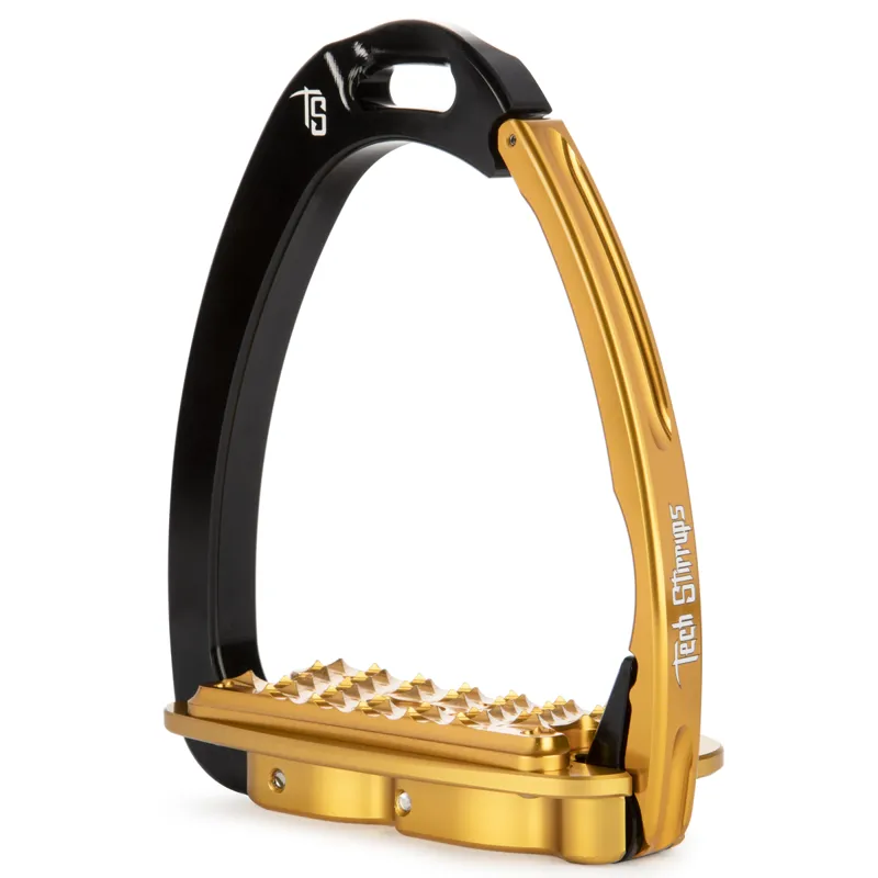 Tech Stirrups Venice Fit - Black/Gold