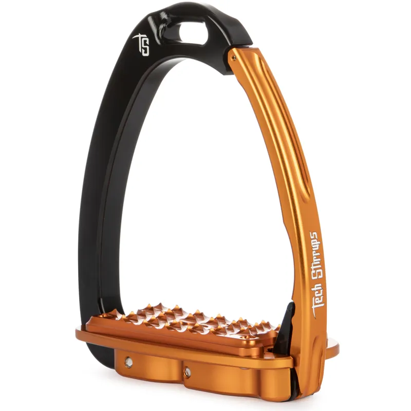 Tech Stirrups Venice Fit - Black/Orange