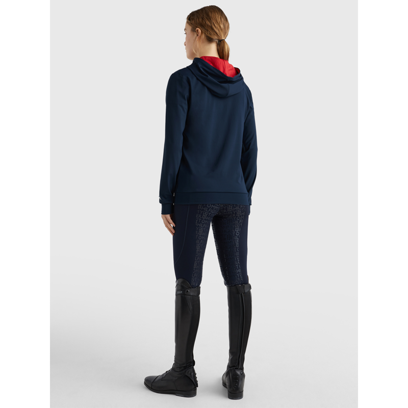 Tommy Hilfiger Women's Flag Performance Hoodie - Desert Sky-4