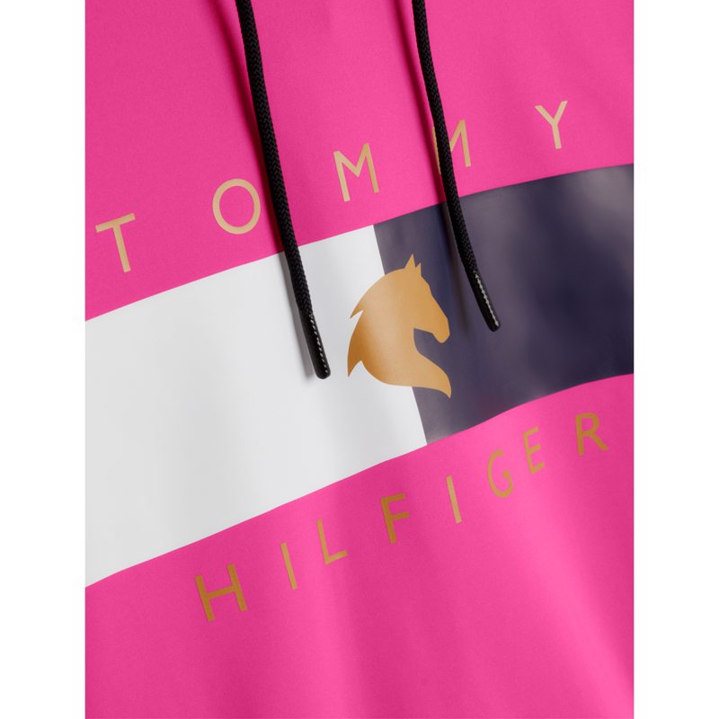 Tommy Hilfiger Women's Flag Performance Hoodie - Hot Magenta-6