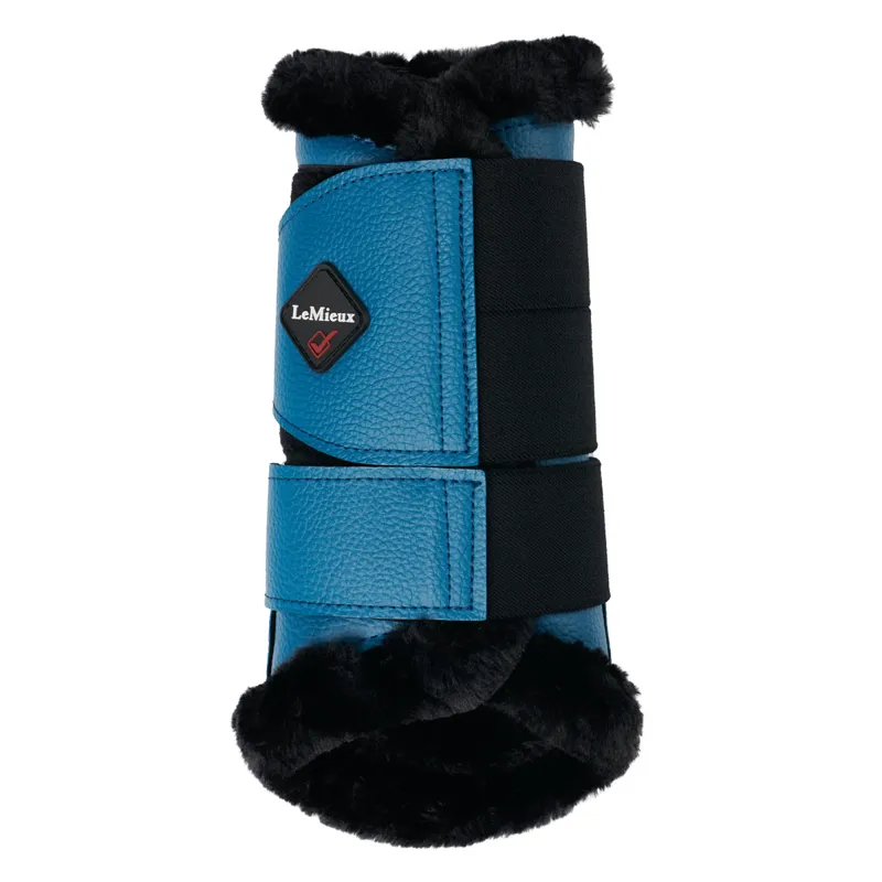 LeMieux Fleece Lined Brushing Boots - Marine-1