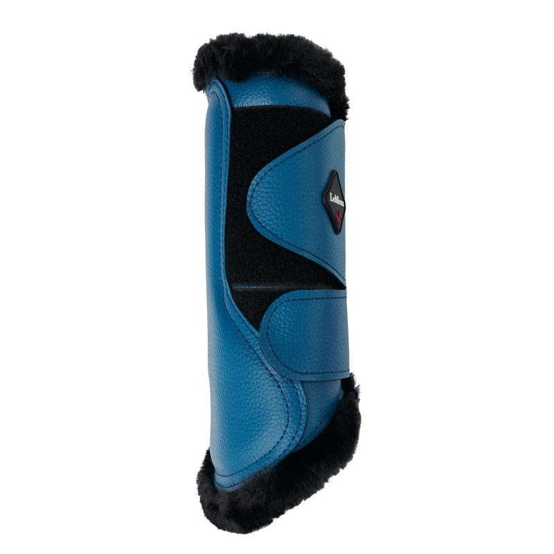 LeMieux Fleece Lined Brushing Boots - Marine-3
