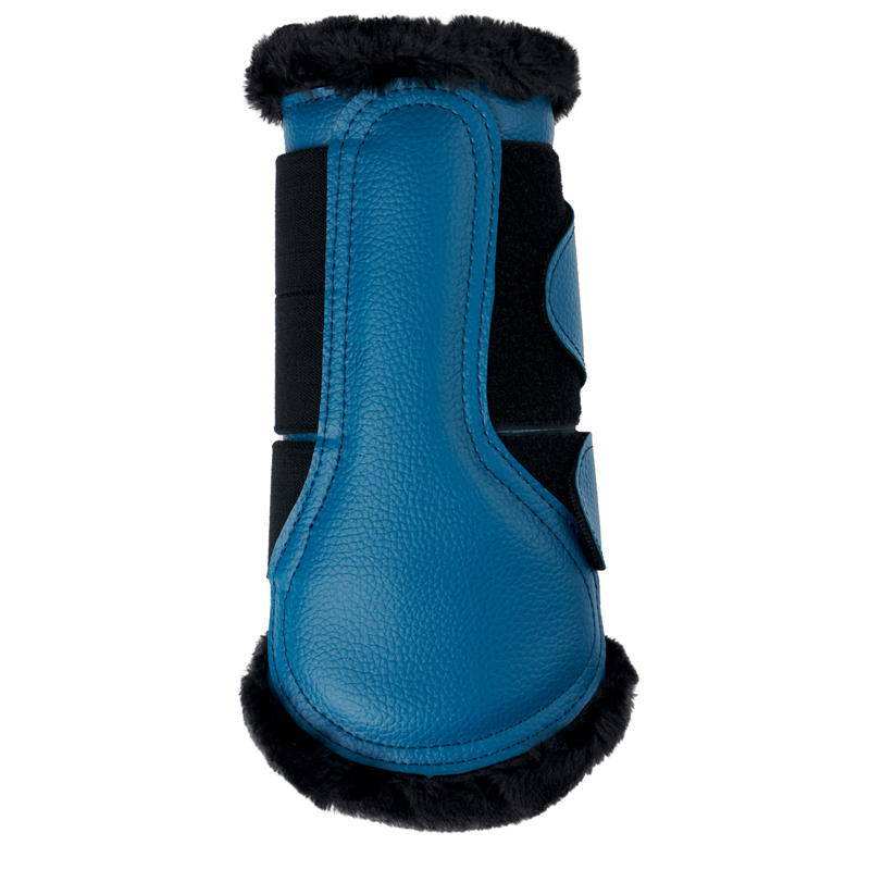 LeMieux Fleece Lined Brushing Boots - Marine-2