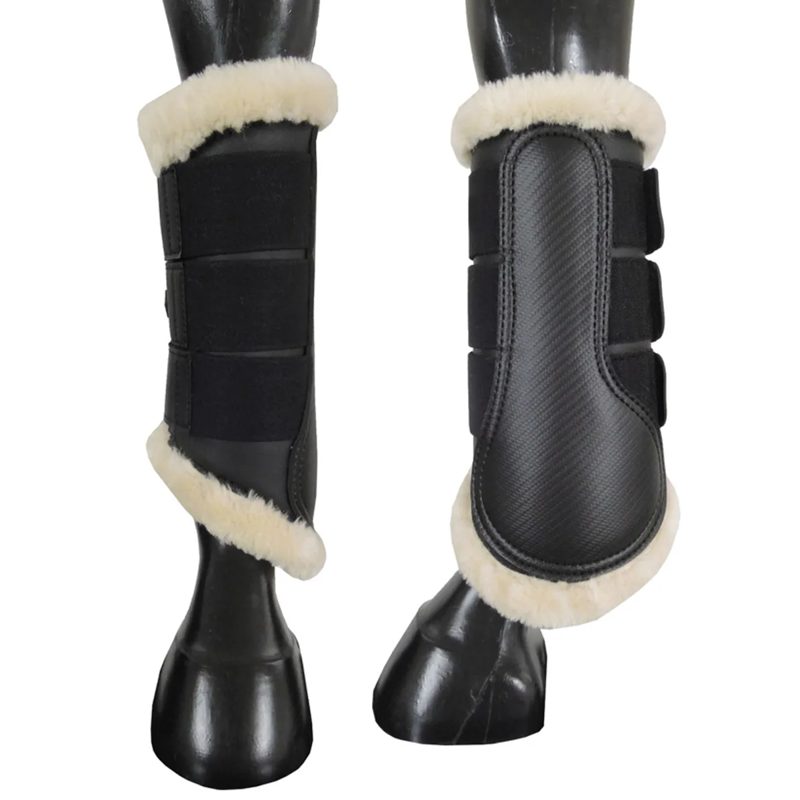 Mark Todd Fleece Lined Brushing Boots - Black-1