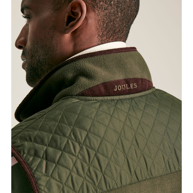 Joules Greenfield Men's Fleece Gilet - Heritage Green-4