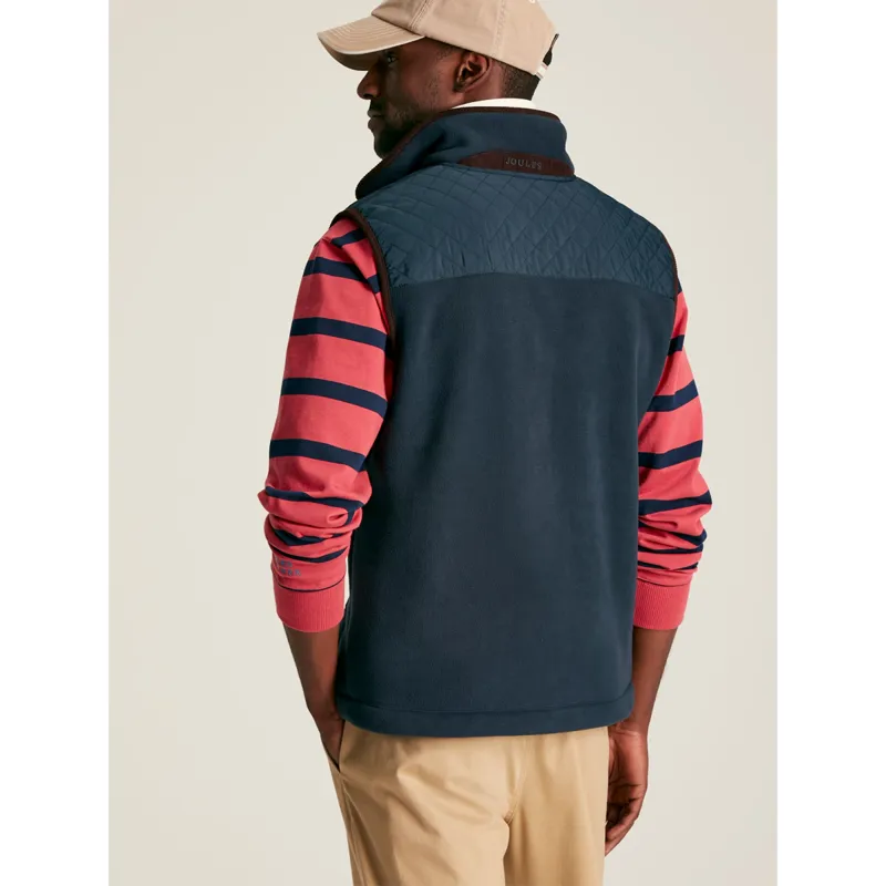 Joules Greenfield Men's Fleece Gilet - Marine Navy-2
