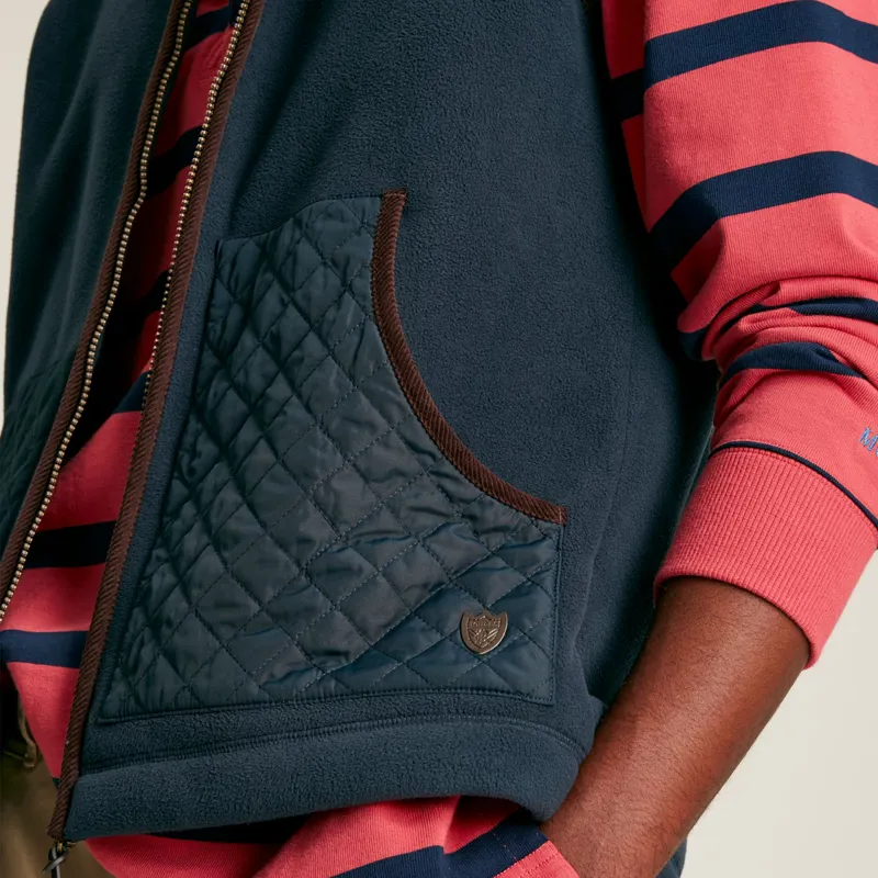 Joules Greenfield Men's Fleece Gilet - Marine Navy-6